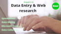 do flawlessly data entry job and web research, data mining