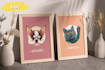 draw custom cute cartoon style pet portrait illustration