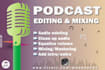 do top quality podcast editing and mixing  to elevate your audio quality