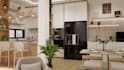 provide interior design with 3d models, and renders