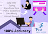 do data entry and typing