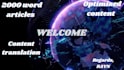 write quality 2000 word articles for you