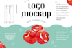 do realistic product and logo mockup