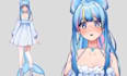 draw live2d vtuber model, pngtuber in anime art style, ready to rig free emotes