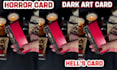 do dark art tarot, zodiac tcg layout, devil themed deck with guidebook and box