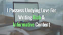 write amazing blog articles SEO optimized