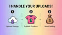 save you time uploading your designs to redbubble or teepublic