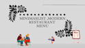 design clean minimalist restaurant menu in 24 hours