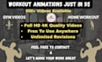 create 3d workout and animations videos