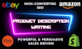 write seo optimised description for high sales
