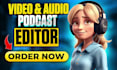 edit your podcast video with audio processing