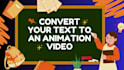 create a custom text animation video for your business