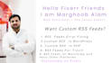 create custom RSS feeds in wordpress or php website