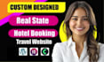 create a hotel, travel, or real estate website by using elementor and crocoblock