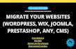 move, transfer, migrate wordpress or any cms to a new host