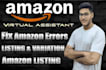 amazon fba virtual assistant, seller central expert, amazon private label, pl VA