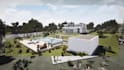 design plans, architectural work and 3d building