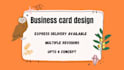 create luxury eye catching professional business cards