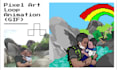 make custom pixel art loop animation or animated gif from your portrait
