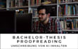 proofread your bachelor thesis