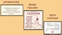 write captions, affirmations and brand taglines that will hook your audience