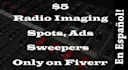 do radio imagining intros or sweepers in spanish