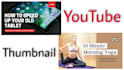 create instagram post, poster design and youtube thumbnail