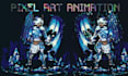 create 2d pixel art characters pixel art sprite sheet animation, 8 bit art