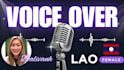 translate english to lao and vice versa and provide voice over services