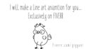 make a line art animation for you