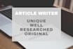 do highly unique and original articles for you