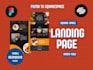 create professional squarespace website design with custom landing page