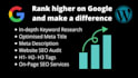 do on page SEO to boost wordpress website ranking on google