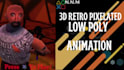 do 3d retro low poly loop animation n64 ps1 y2k ps2 graphics style game asset