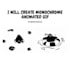 create simple monochrome animated gif