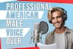 record an american male voice over