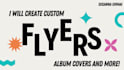 create flyers, invitations, album covers, posters etc