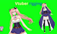 do 2d vtuber model live2d rigging facerig anime model 3d vtuber model
