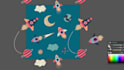 design hand drawn seamless pattern for kids