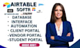airtable, airtable interface, automation,airtable database,softr web app expert