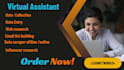 provide data entry, data collection, web research, and email list building