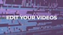 edit your videos , trim , cut , add background music