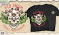 design hand drawn logo tshirt illustrations for merchandise