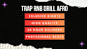 produce a exclusive custom rap, hip hop, afrobeat trap beat