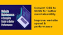 convert scss to CSS for clean websites and  wordpress themes