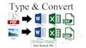 convert pdf to excel