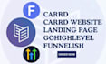 create landing page using carrd, gohighlevel, funnelish and carrd website