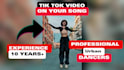 create a stunning dance video for tiktok