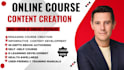 create online course content, ebook online course creation, course curriculum