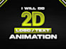 do 2d text and logo animation